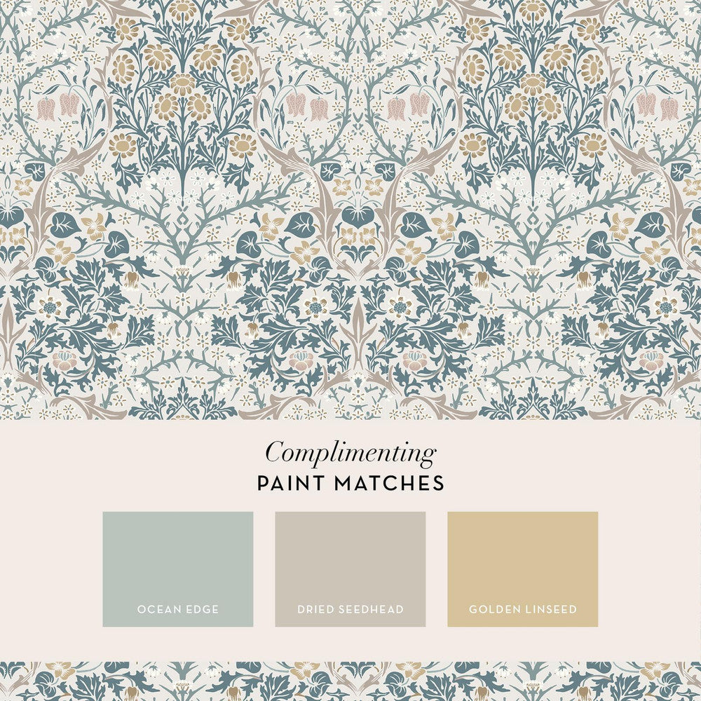 140505 - Blackthorn Wallpaper - Daydream - William Morris