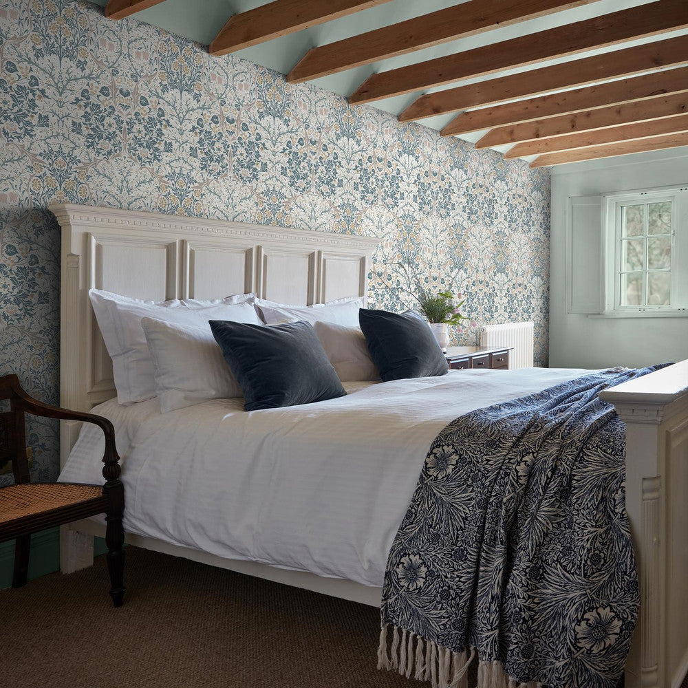 140505 - Blackthorn Wallpaper - Daydream - William Morris