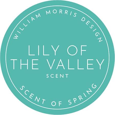 Fragrant LILY OF THE VALLEY Scented Drawer Liners in a GREY William Morris Design