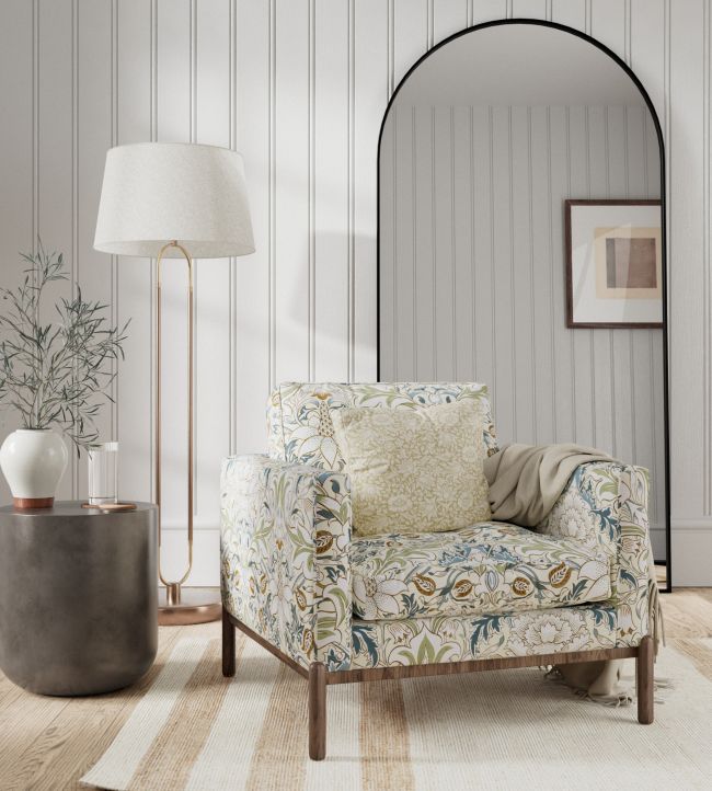 Simply Severn Fabric - Bayleaf/Annatto - 226905 - Morris & Co