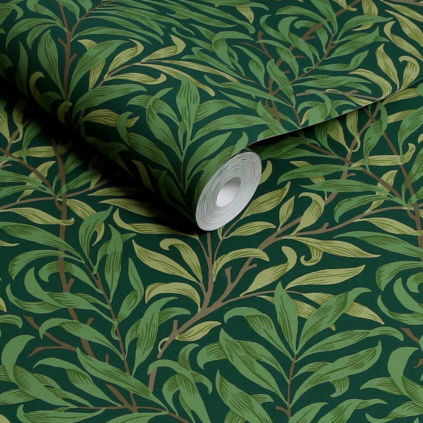 Willow Bough Wallpaper - Deep Green - 124247 - William Morris AH