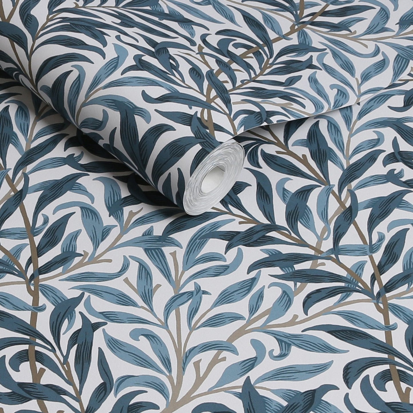 Willow Bough Wallpaper - White & Blue - 124245 - William Morris AH