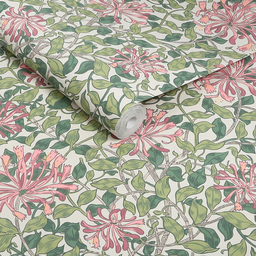 140486 - Honeysuckle Wallpaper - Blossom - William Morris