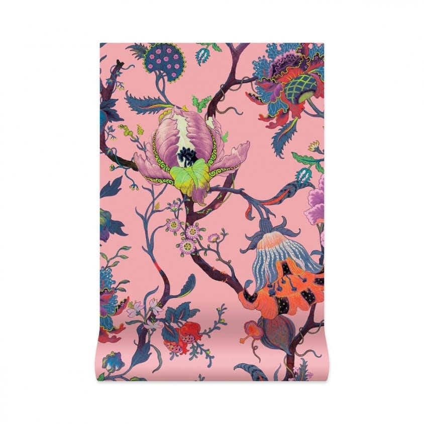 ARTEMIS Wallpaper - Amaranth-Pink - House of Hackney