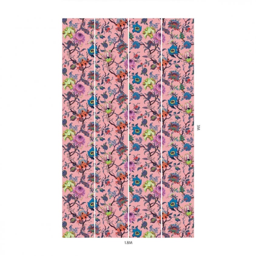 ARTEMIS Wallpaper - Amaranth-Pink - House of Hackney