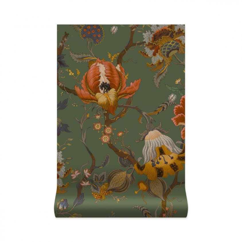 ARTEMIS Wallpaper - Moss-Green - House of Hackney