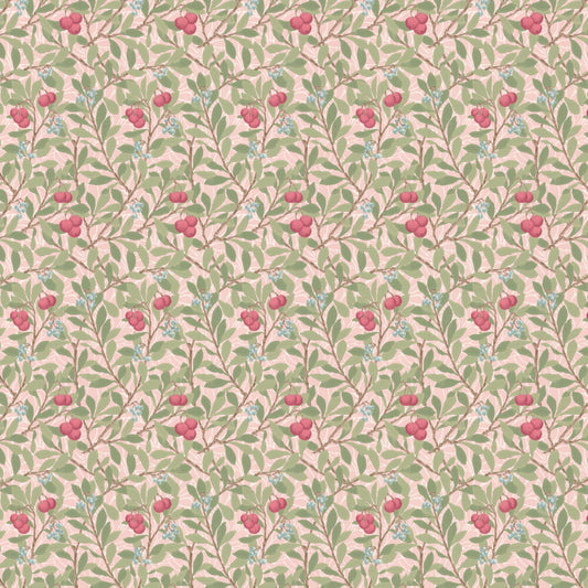 Arbutus Wallpaper - Cochineal Pink - 217378 - Morris Wallpaper WD