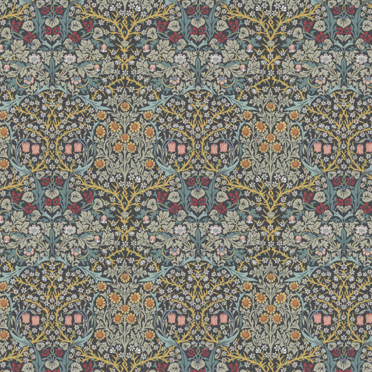 Blackthorn Wallpaper - Indigo - 217380 - Morris Wallpaper WD