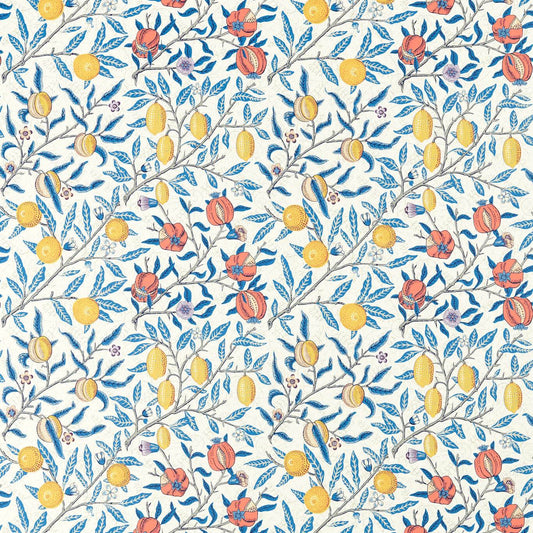 Fruit Fabric - Paradise Blue - 520007 - Morris & Co