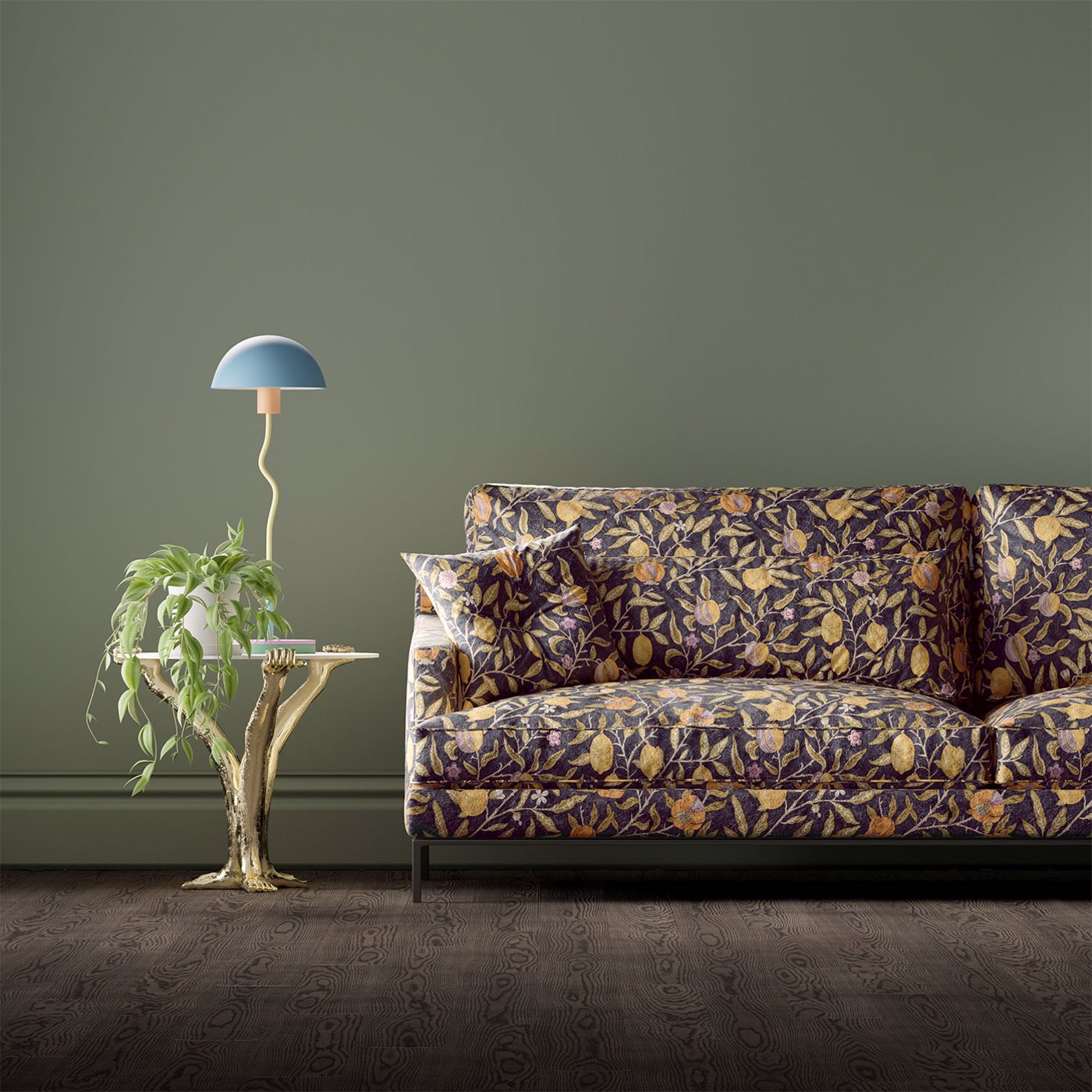 Fruit Fabric - Twilight - 520015 - Morris & Co