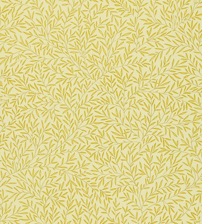 Lily Leaf Wallpaper - Gold - DMOWLI102 - Morris Exclusive