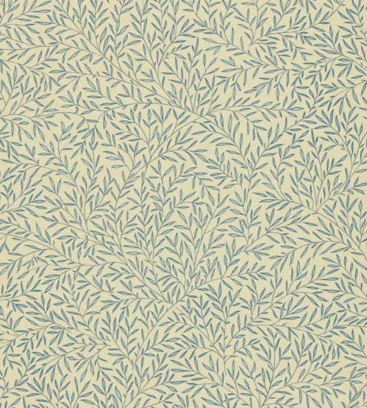 Lily Leaf Wallpaper - Woad - DMOWLI104 - Morris Exclusive