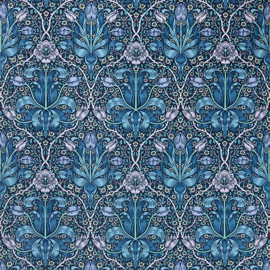 Spring Fabric - Midnight/Lilac - 227206 - Morris & Co