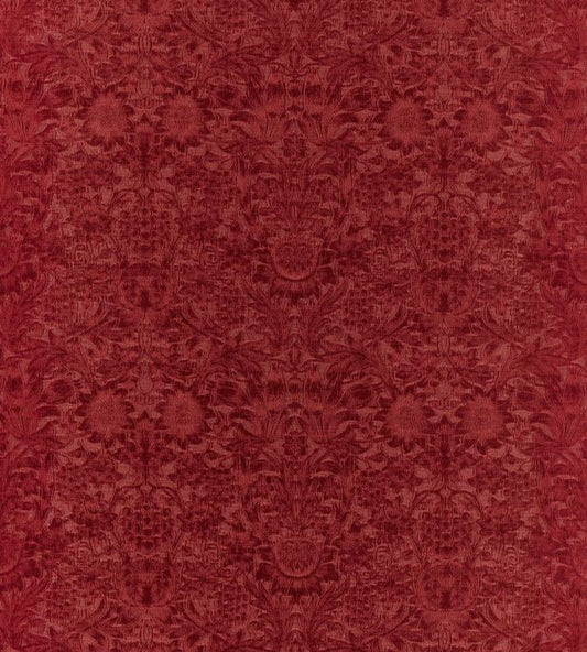 Sunflower Caffoy Velvet Fabric - Barbed Berry - 237284 - Morris & Co