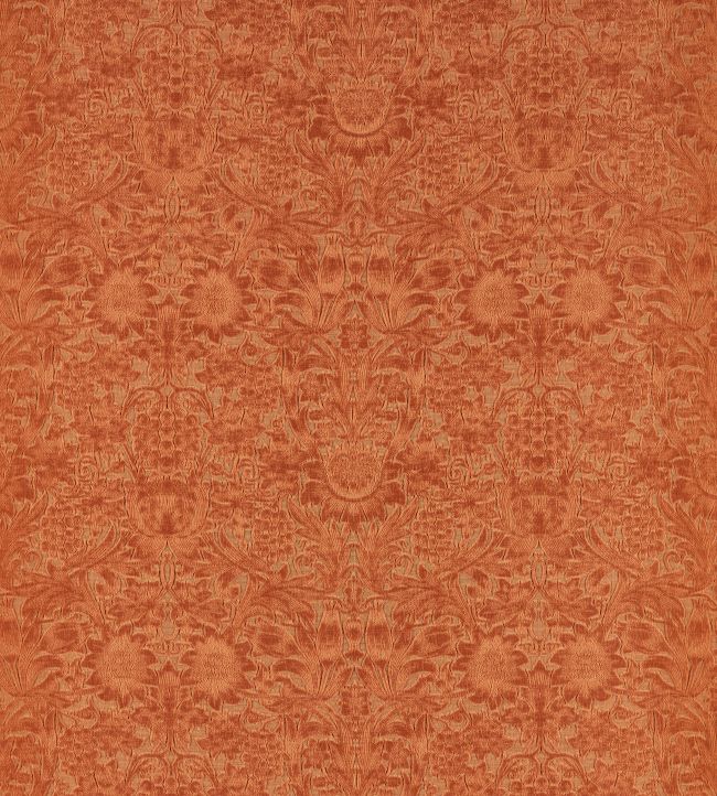 Sunflower Caffoy Velvet Fabric - Redhouse - 237281 - Morris & Co