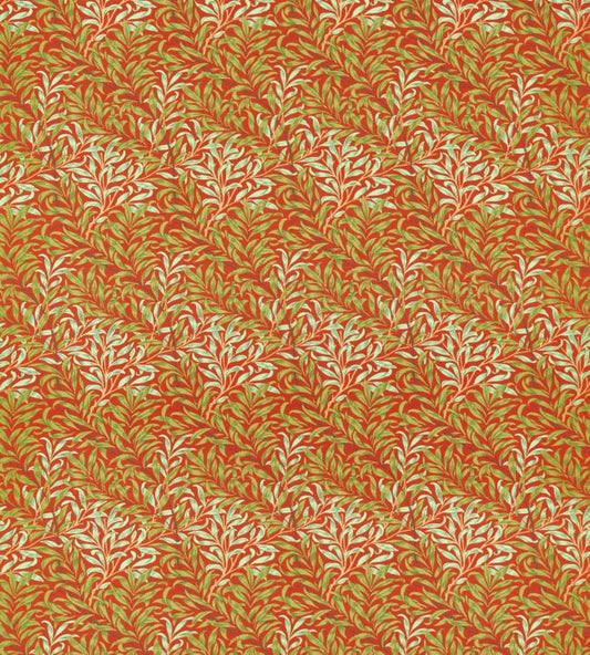 Willow Bough Fabric - Tomato/Olive - 226843 - Morris & Co