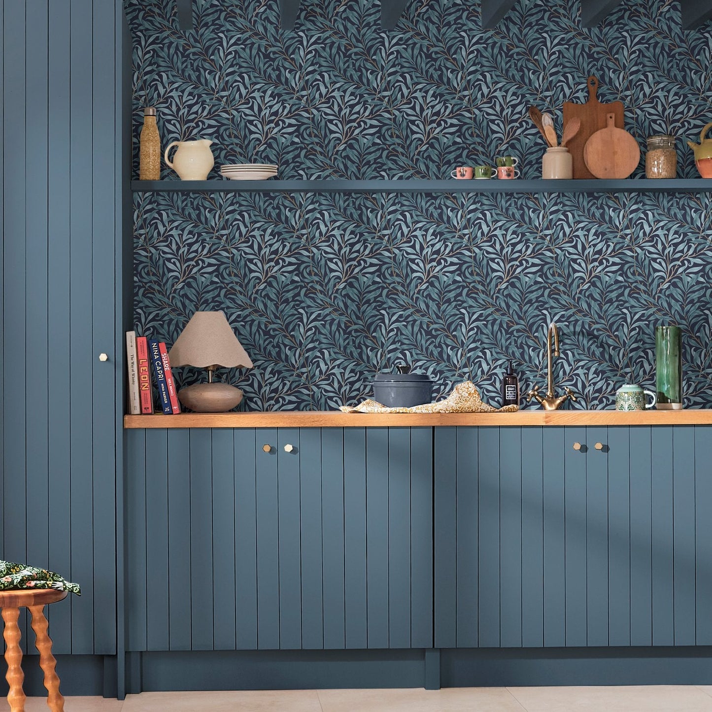 Willow Bough Wallpaper - Deep Blue - 124246 - William Morris AH