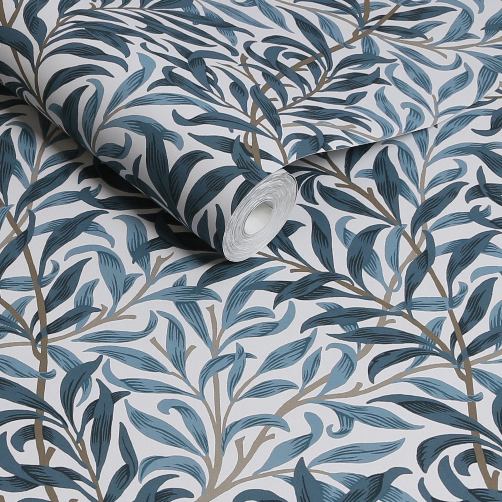 Willow Bough Wallpaper - White & Blue - 124245 - William Morris AH