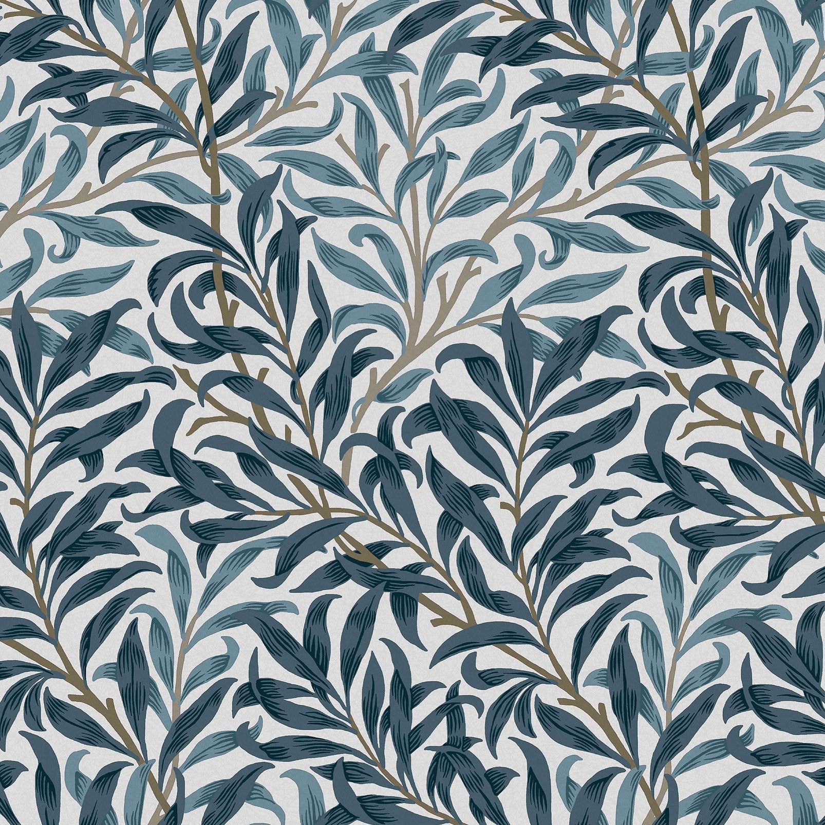 Willow Bough Wallpaper - White & Blue - 124245 - William Morris AH