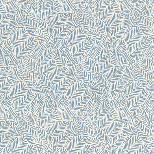 Yew & Aril Fabric - Mineral Blue - 227258 - Morris & Co