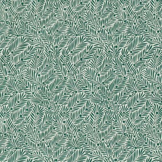 Yew & Aril Fabric - Seagreen - 227257 - Morris & Co