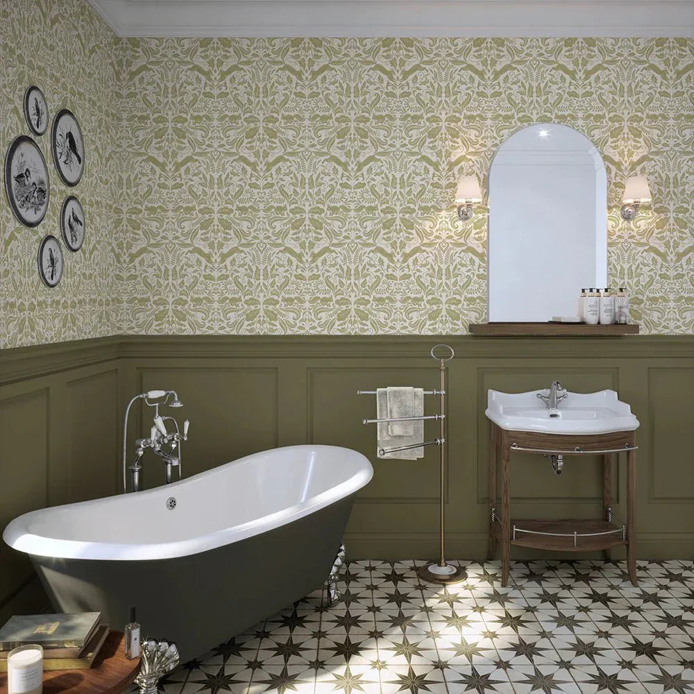 The Secret Squirrel Wallpaper - Avocado - LAN100132 - Lucie Annabel - Premier Wallcovering